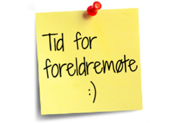 Foto: Foreldremøte, gul lapp Foreldremøte, gul lapp